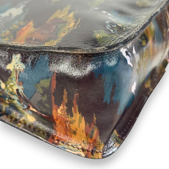 Patricia Nash Nazaire Top Zip Crossbody Bag - "Montana Prairie Skies" - New - Picture 8 of 15
